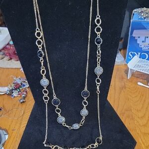 Chico's Elegant Gold and Silver Necklace